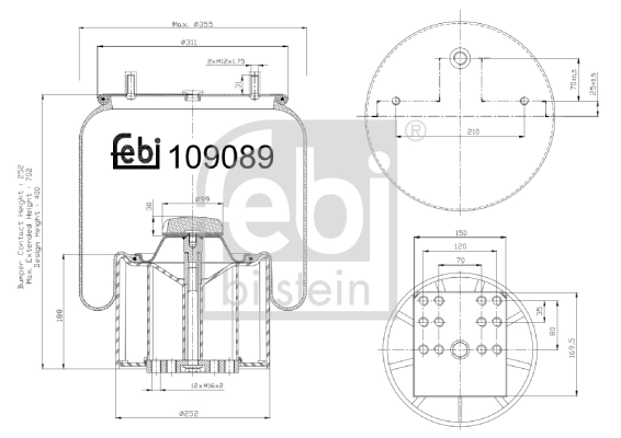 Bellow, air suspension